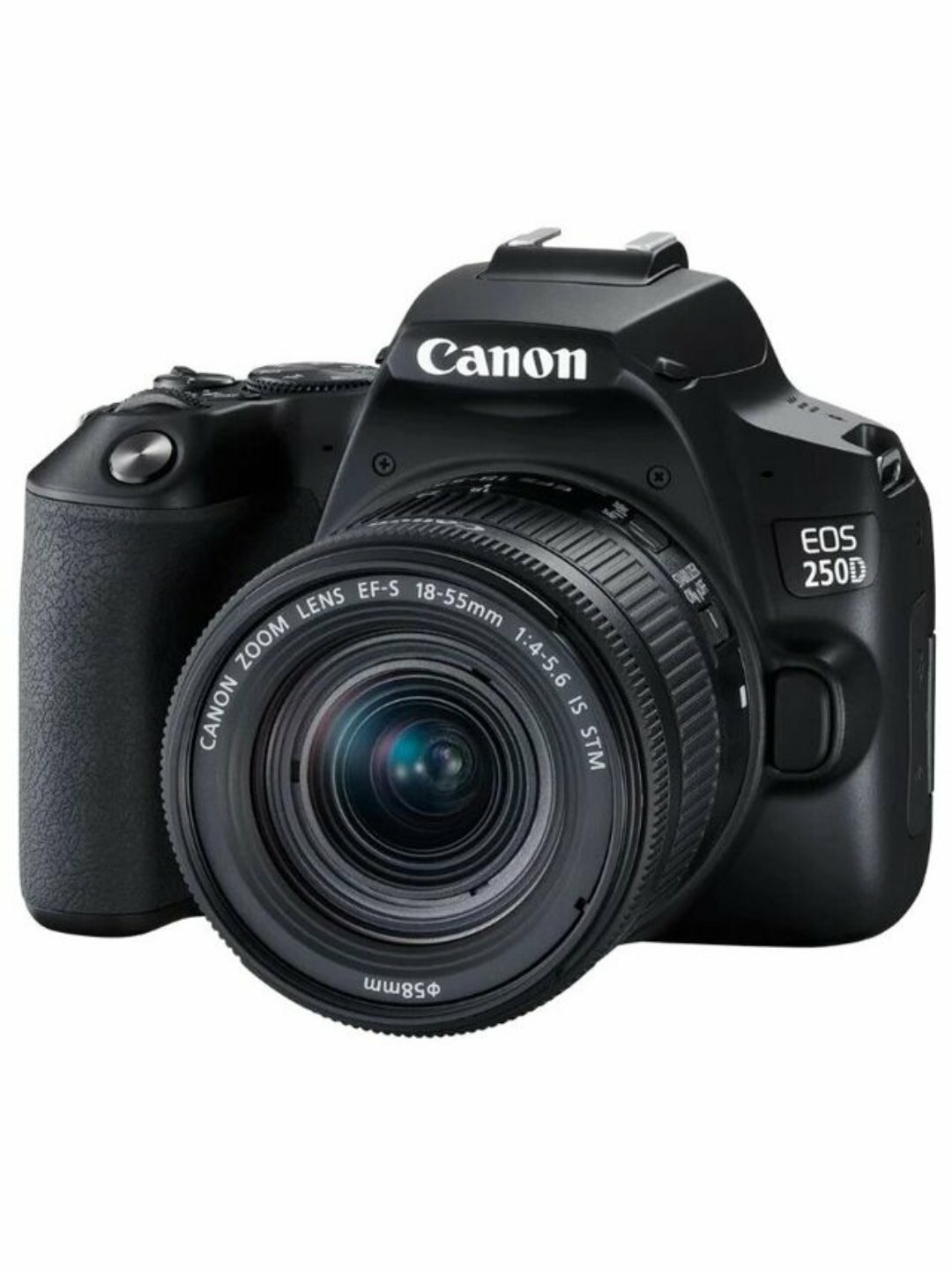 Фотоаппарат Canon EOS 250D, матрица APS-C 24 МП, объектив 18-55 мм, Wi-Fi