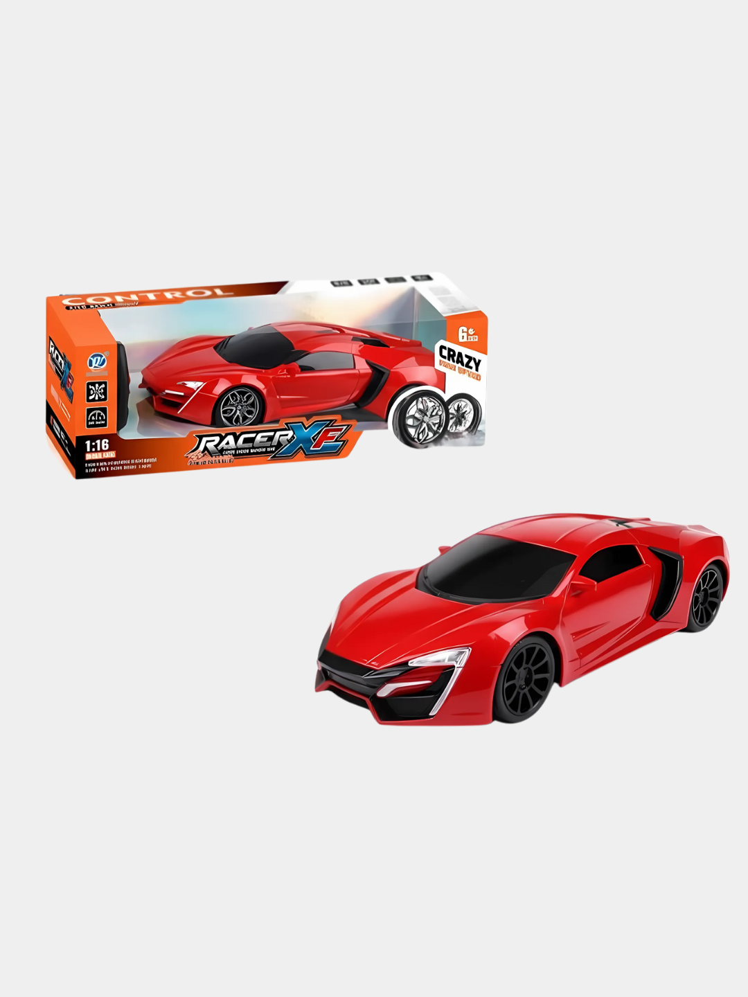 Гоночная машина на пульте, радиуправляемая машинка, спорткар — фото 1