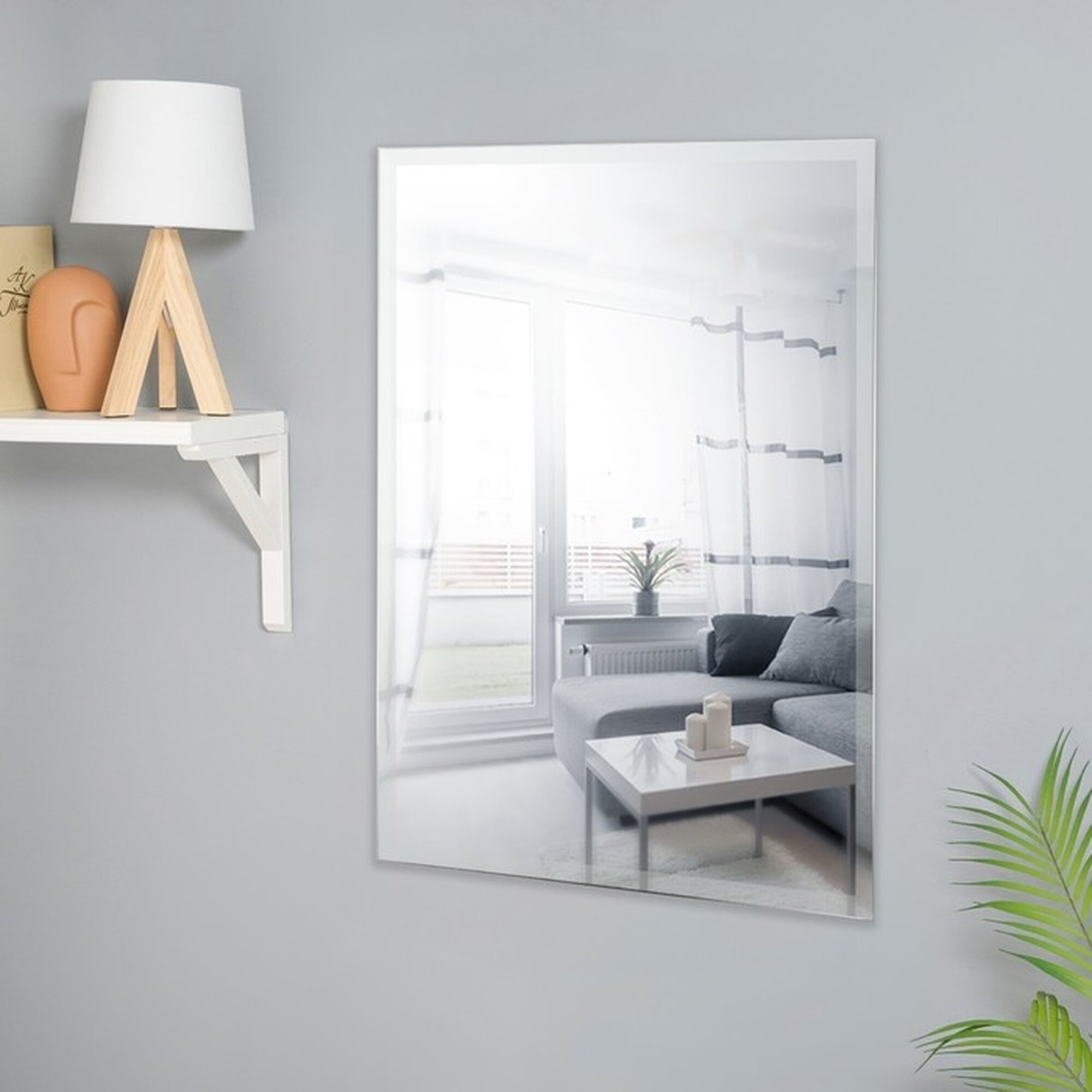 Зеркало Клик Мебель  настенное  прямоугольное  серебристое  30x40 см