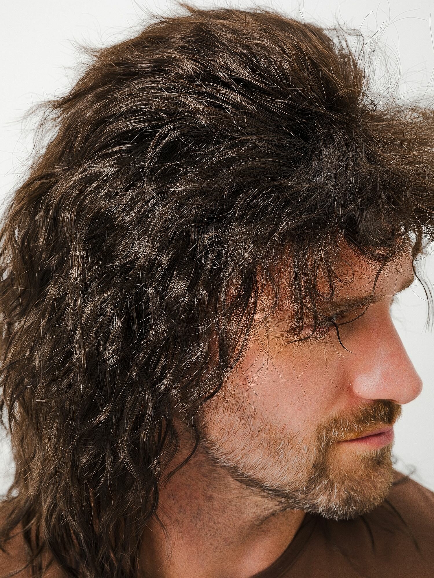 Парик мужской, кудрявый, в стиле 80х — фото 1