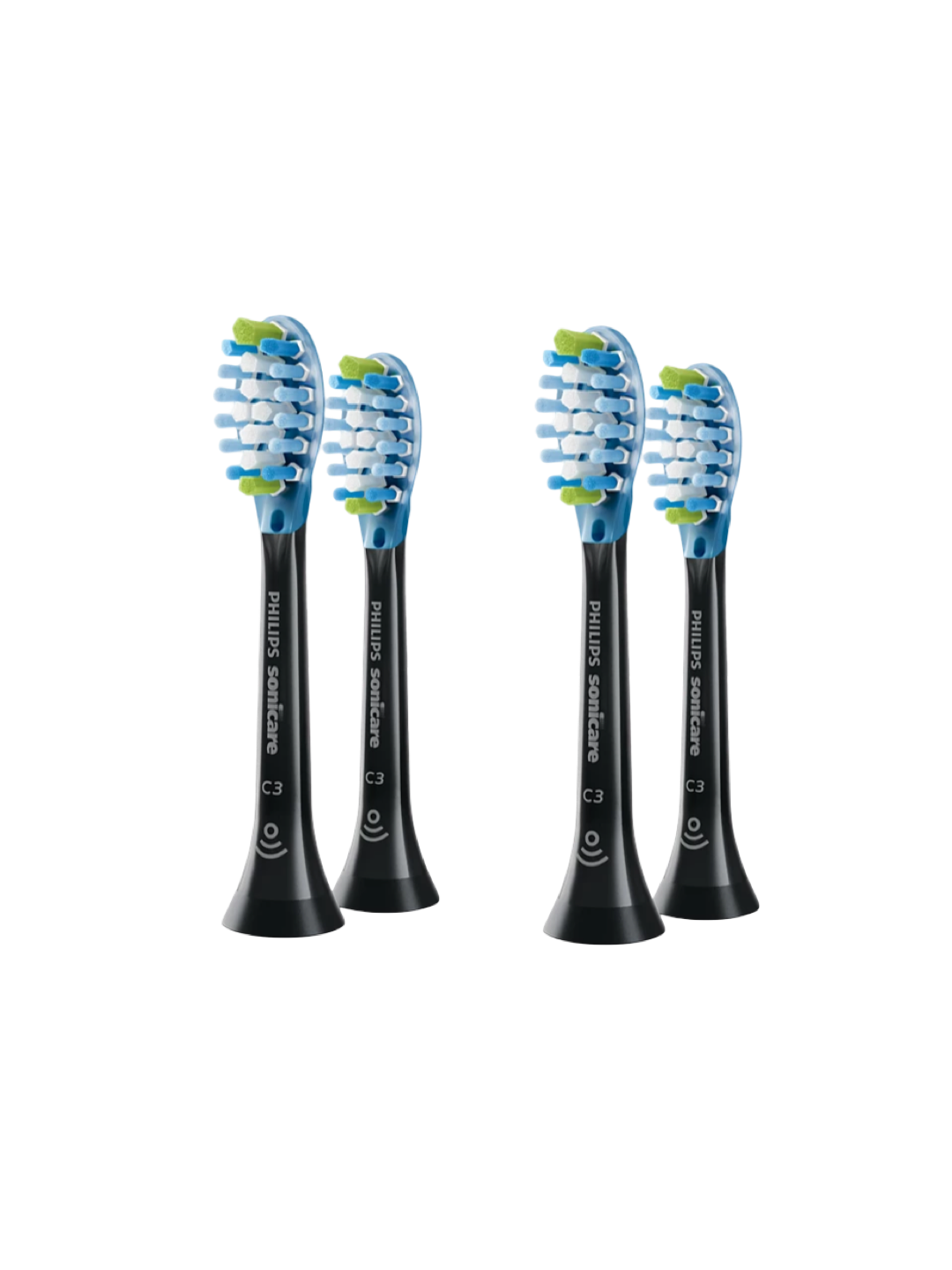 Насадка для зубной щетки Philips Sonicare, HX9044 Black, для имплантов и отбеливания, 4шт