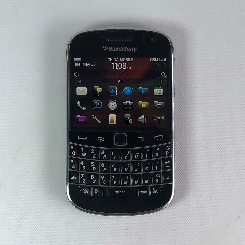 Кнопочный телефон Blackberry 9900 Bold, 512МБ/8ГБ, global, Б/у, Simple Set, Blackberry, 9900 Bold, Кнопочный телефон, Черный, 8GB, global, Б/у, 01.07.2011