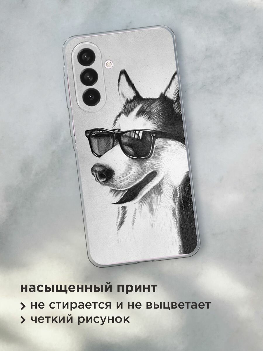 Чехол на Samsung Galaxy A56 5G / Самсунг Галакси А56 5G с принтом "Крутой Хаске" — фото 1