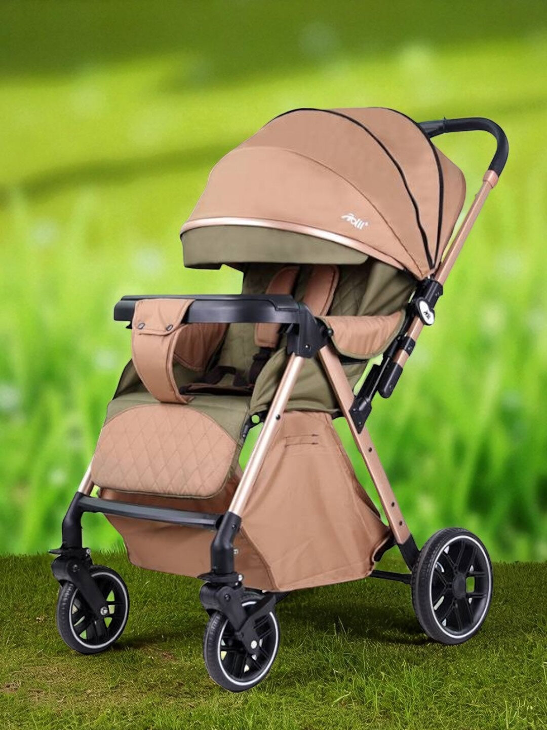 Детская коляска для всех сезонов - Кремовый — фото 1