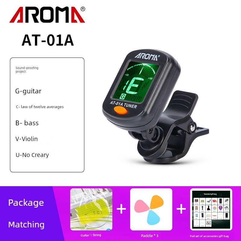 Универсальный электронный тюнер Anoma для фолк-гитары, укулеле, скрипки, специализированный, для начинающих,
