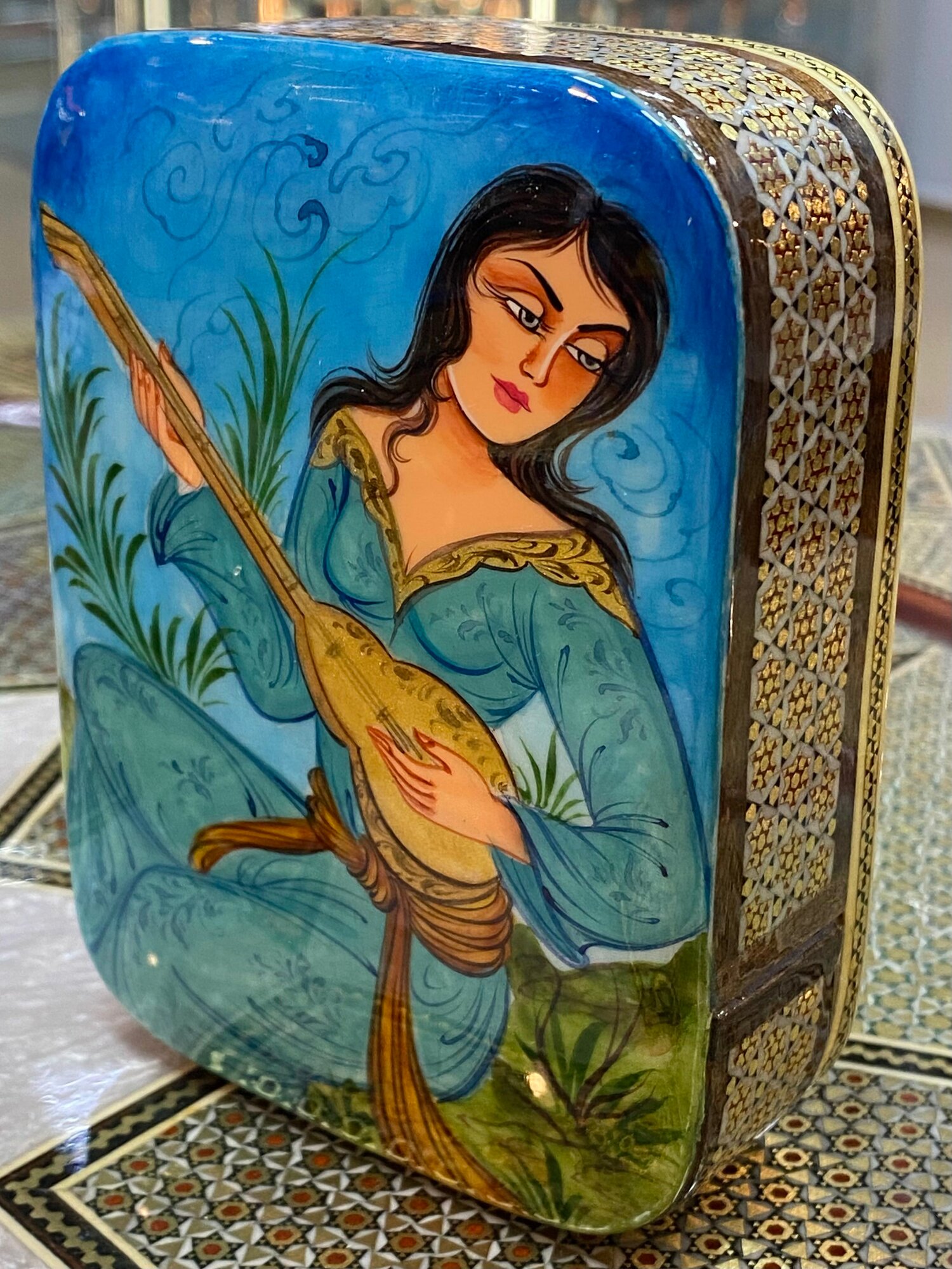 Чехол-Футляр для игральных карт (покер) Иран Ручная Работа