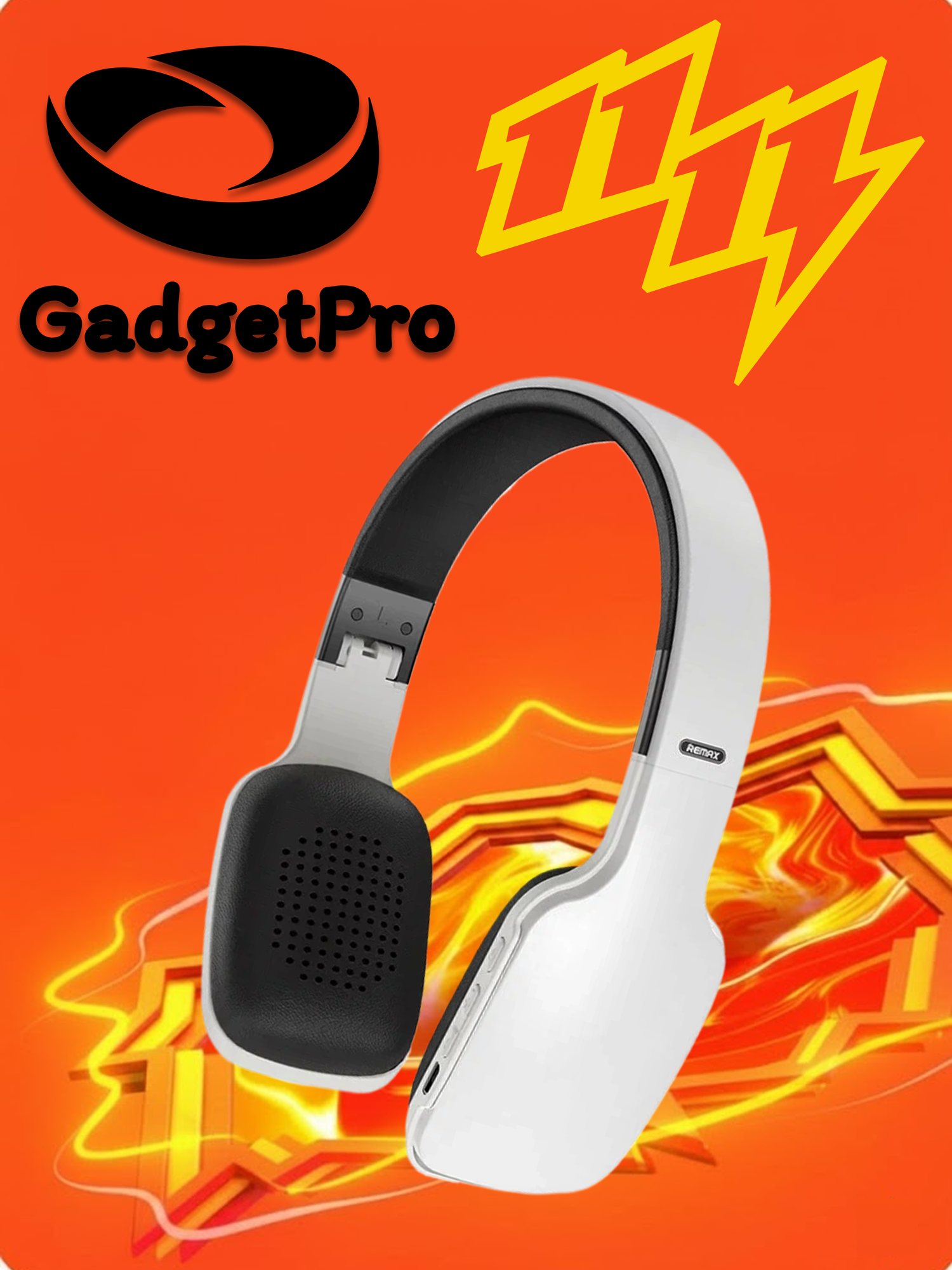 Беспроводные наушники Remax RB-700HB: Bluetooth, глубокий бас, стильный дизайн, для спорта и повседневной жизни. белый