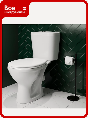 Изображение товара Унитаз-компакт Santeri PRO, г/в, 1-реж, сид. Ппворотынск 450922 023-3063 1P2155S0000BF, белый