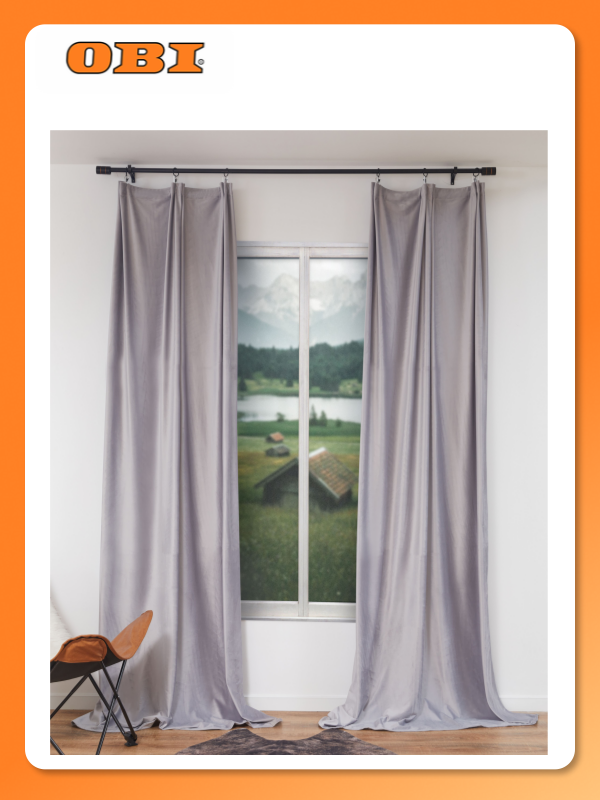 Шторы Casa Conforte HOLLAND вельвет серые 150x270 см 2 шт