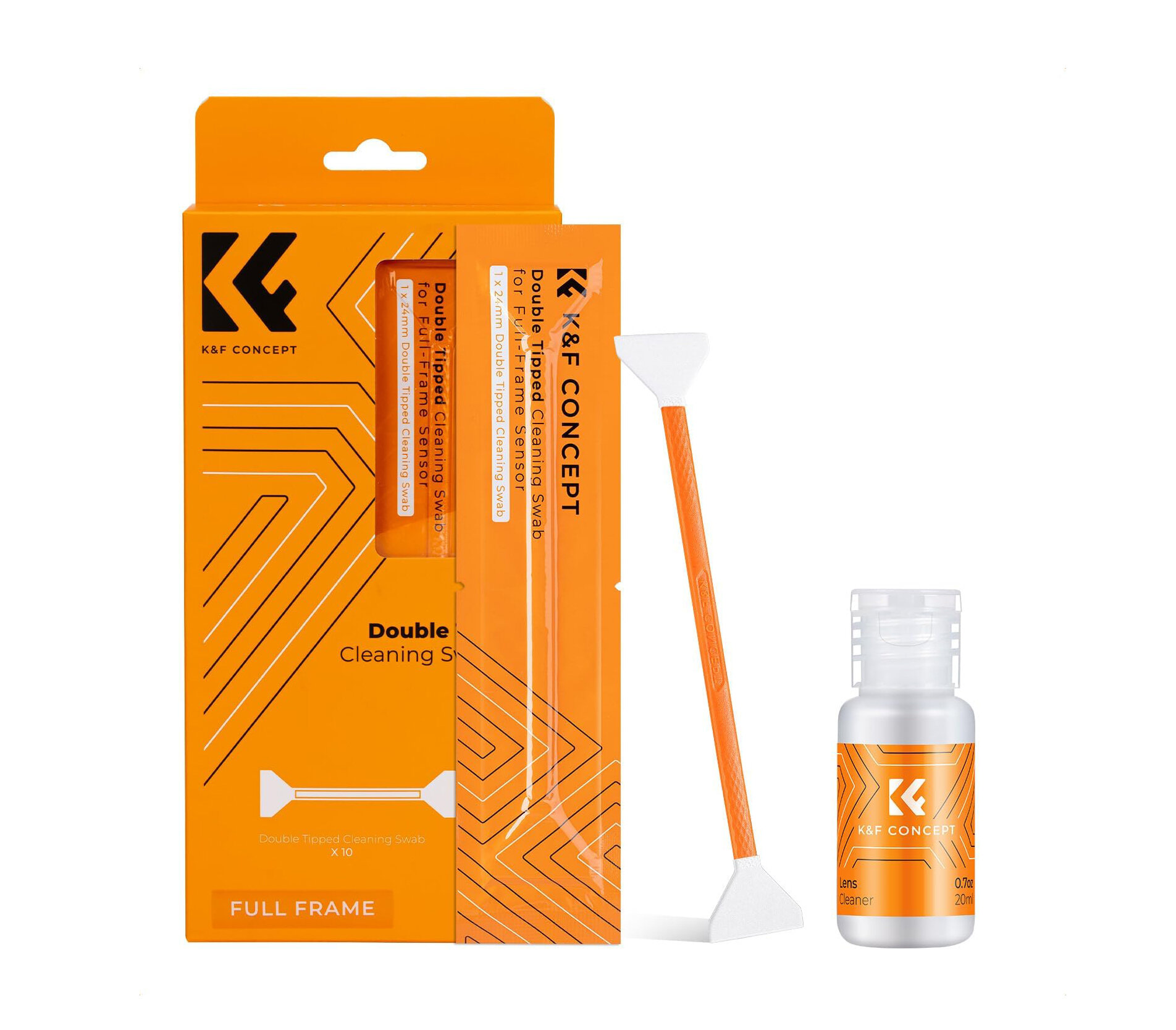 Шваброчки для чистки матриц K&F Concept 1965, для Full Frame камер, двухсторонние