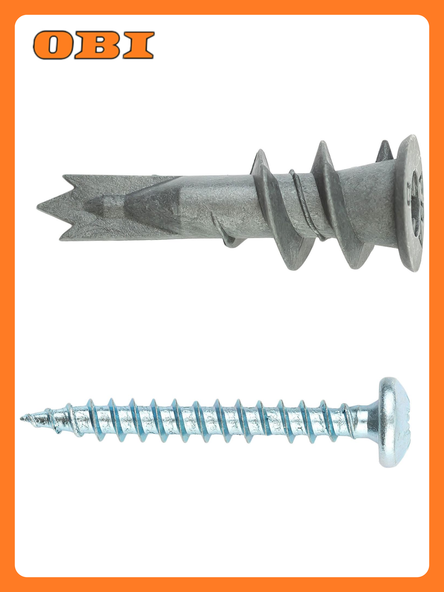 Анкер для гипсокартона с шурупом европартнер PBAM 10х39 мм усиленный 25 шт.