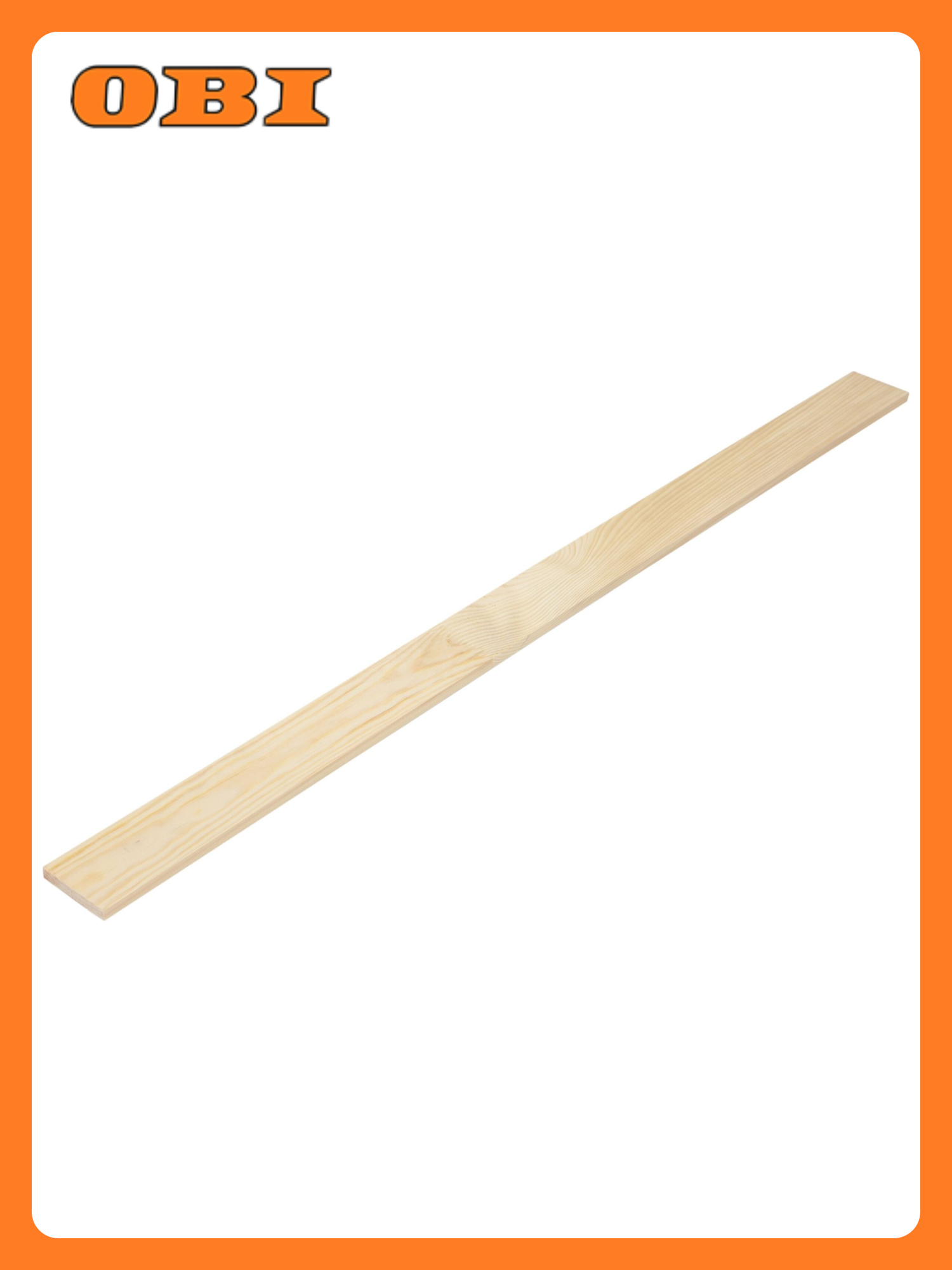 Рейка прямоугольная хвоя сорт Экстра 1000x60x10 мм