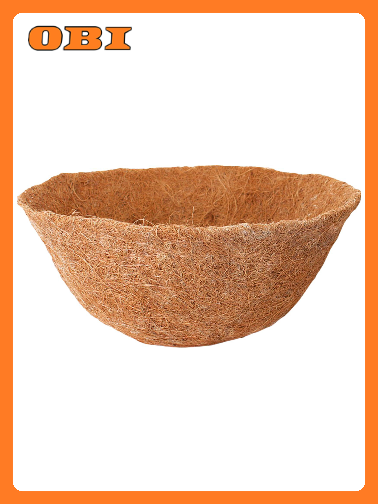 Вкладыш в кашпо GARDEN SHOW Конус 35см, диаметр 35см, высота 17.5см, цвет коричневый, количество в наборе 1