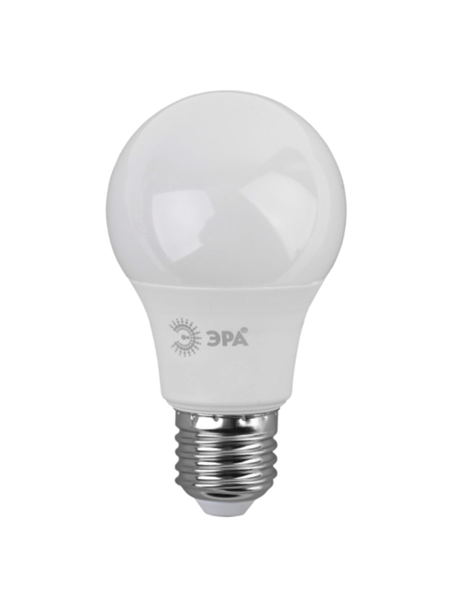 Лампочка светодиодная ЭРА 9Вт 720Лм 27000К E27 A60 теплый белый свет груша