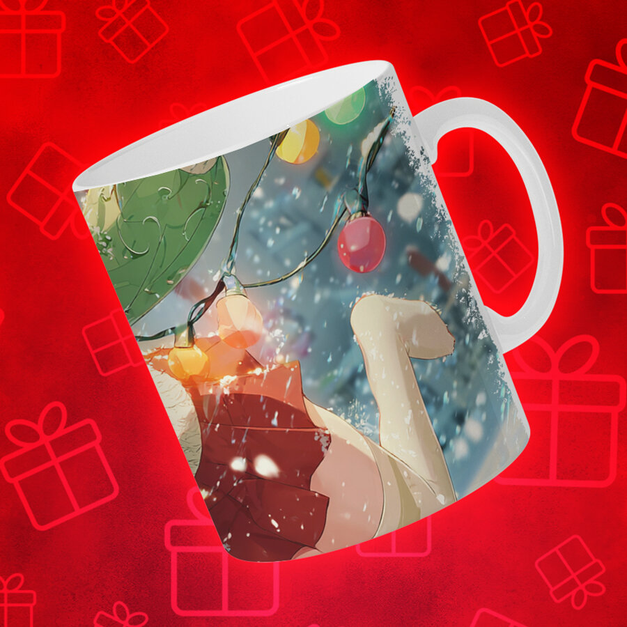 Кружка Аниме, керамическая, яркий принт, для поклонников аниме — фото 1