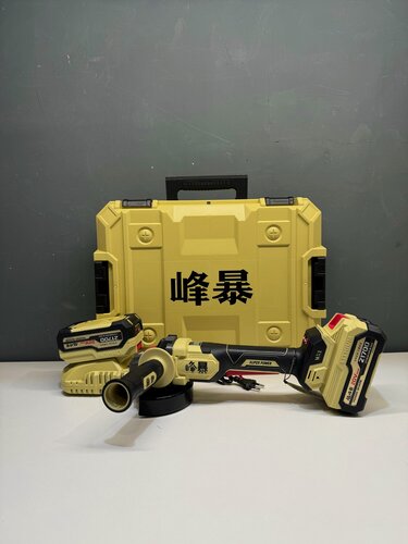 Изображение товара Аккумуляторная бесщеточная болгарка (УШМ) Feng Bao FBH20-125MAX, диск 125мм, 2 АКБ по 8Ач, элементы 21700, зу, кейс.