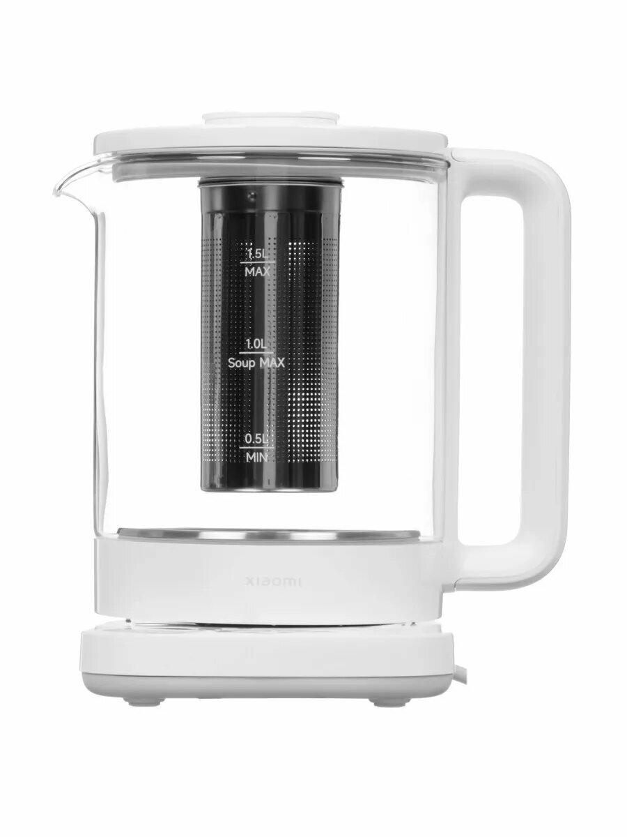 Электрический чайник Xiaomi Multifunctional, боросиликатное стекло, нержавеющая сталь, 1.5 л