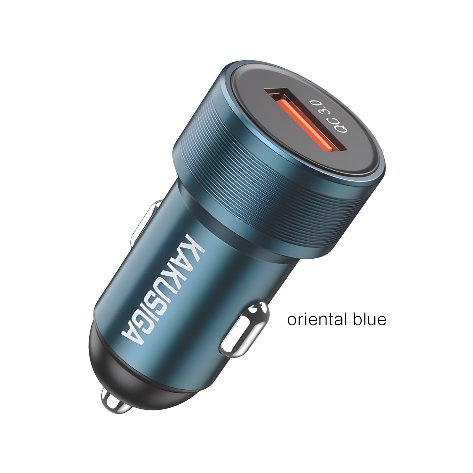 Автомобильный зарядник Kakusiga KSC-1051 синий с быстрой зарядкой и компактным дизайном, оригинал