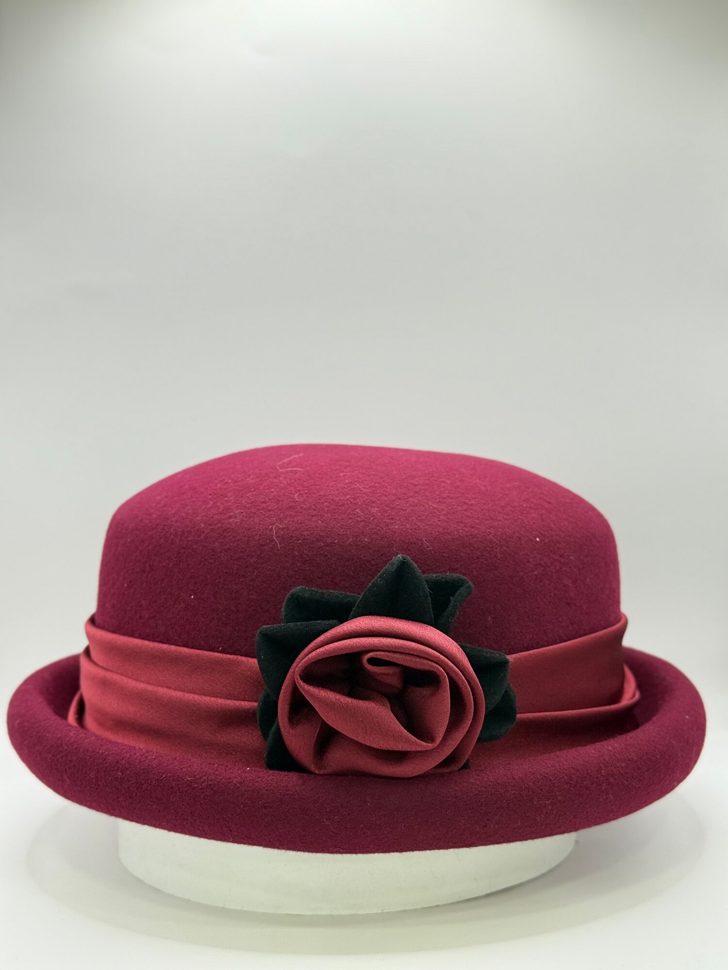 Кепка  шляпа для девочек и женщин, размер 58 ( универсальный ), бордовый — фото 1