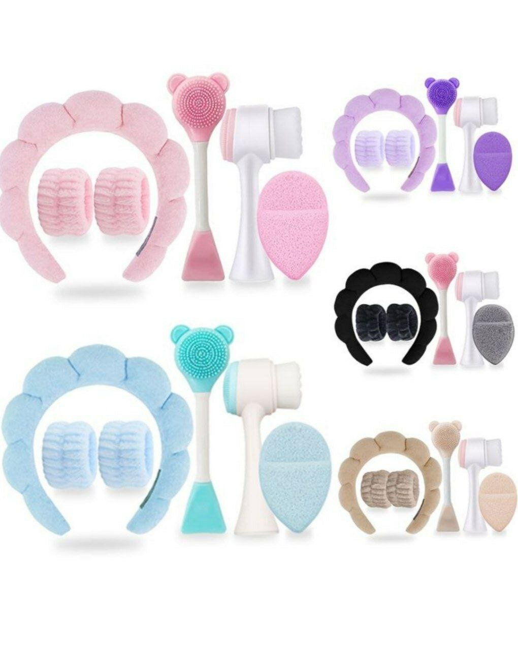 Подарочный Косметический набор для умывания лица, макияжа, для женщин и девушек 5in1, наручники и зажимы для рук