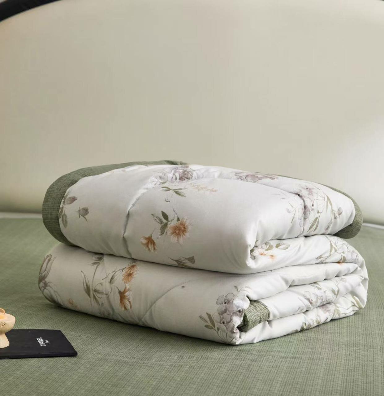 Постельное белье семейное с двумя одеялами Сатин Mency MEN-8 — фото 1