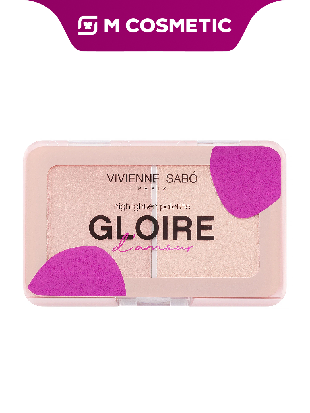 VIVIENNE SABO Палетка хайлайтеров Gloire d'amour тон 02 персиковый 6гр