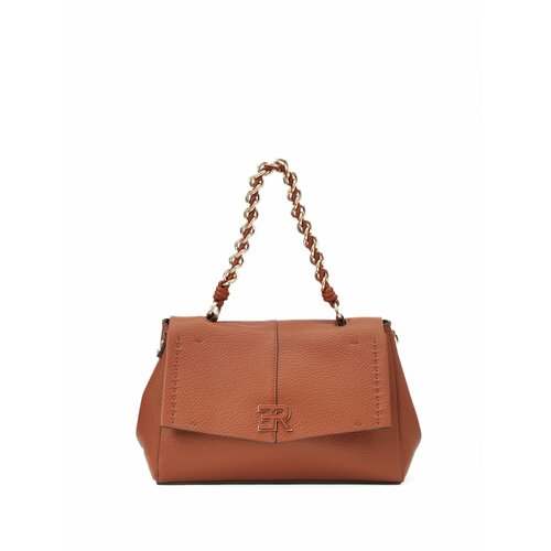 Сумка мешок Ermanno Firenze фактура зернистая коричневый 24106₽