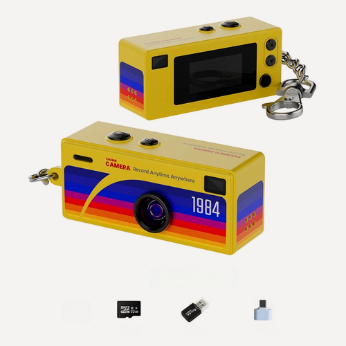 Изображение товара Мини-камера G6 Thumb Camera 1080P HD – Ключница-видеорегистратор с широкоугольным объективом 130°, ретро-дизайн（32GB）