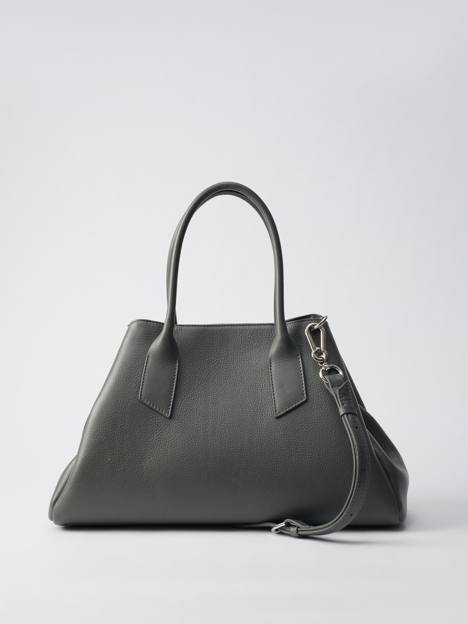 Сумка тоут Afina, фактура гладкая, графит — фото 1