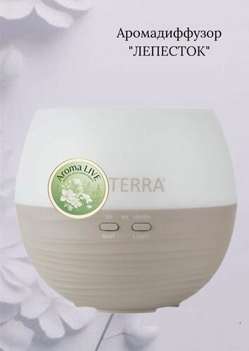 Изображение товара Аромадиффузор "лепесток"- изысканный увлажнитель воздуха, бесшумный, портативный, оснащенный распылителями для офиса и дома.