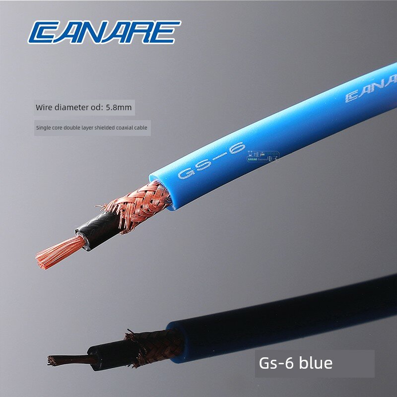 Кабель Canare GS-6 синий аудиокабель 5.8мм 1м профессиональный микрофонный кабель XLR для сцены