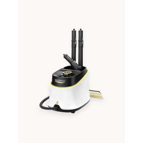 Пароочиститель для дома Karcher SC 3 Delux EasyFix, белый + аксессуары VELERCART: 2 салфетки для пола, 2 обтяжки для ручной насадки, 4 щёточки
