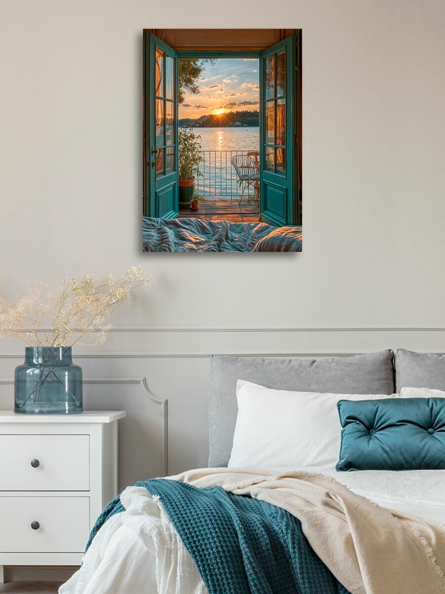 Картина на холсте LOFTime 50Х70 Окно с видом на море К-1428-5070