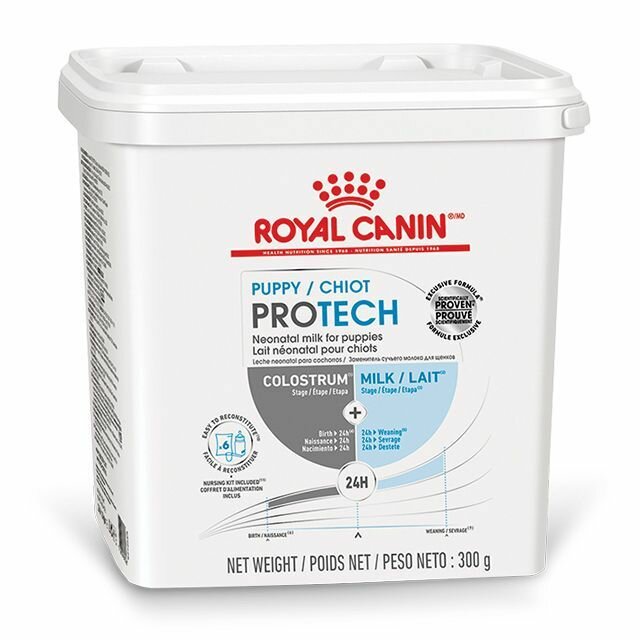 Royal Canin Puppy Protech Заменитель молока для щенков с рождения до отъема, с молозивом, 300 г