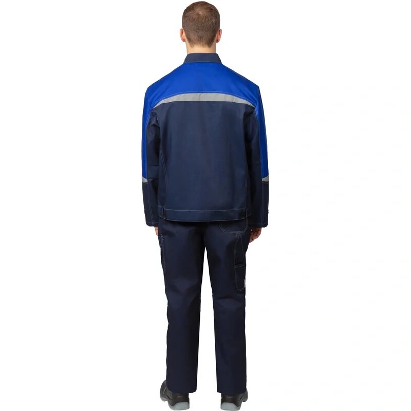 Куртка рабочая летняя мужская л23-КУ с СОП синяя/васильковая размер 44-46 рост 170-176 1973746