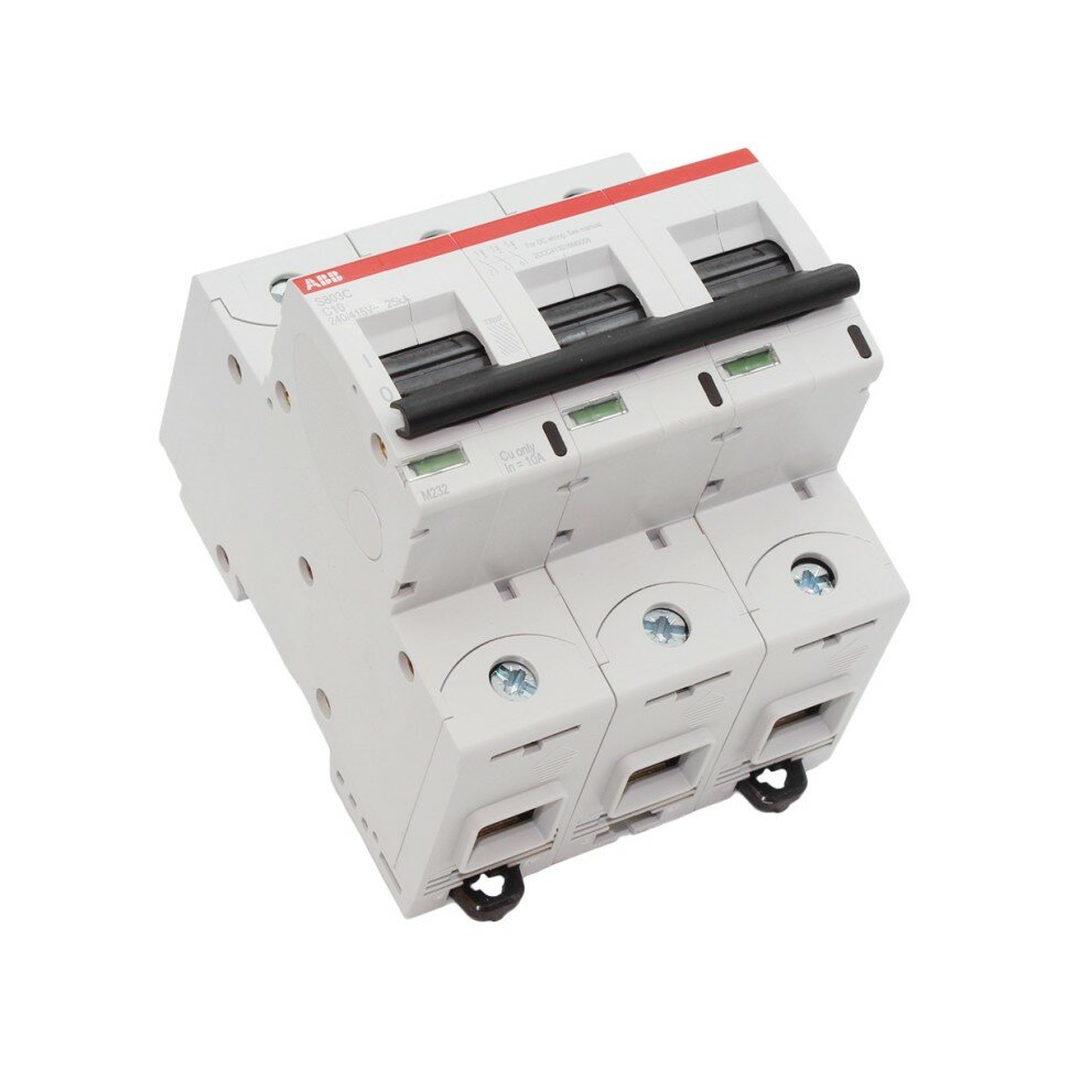 ABB S803C-C10 2CCS883001R0104 3P 10A (C) 25kA Автоматический выключатель