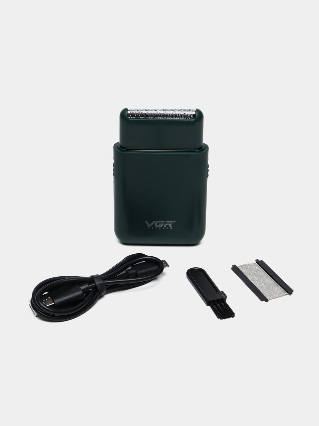 Бритвенный станок VGR VGR-390, USB-зарядка, водонепроницаемость, углеродистая сталь — фото 1