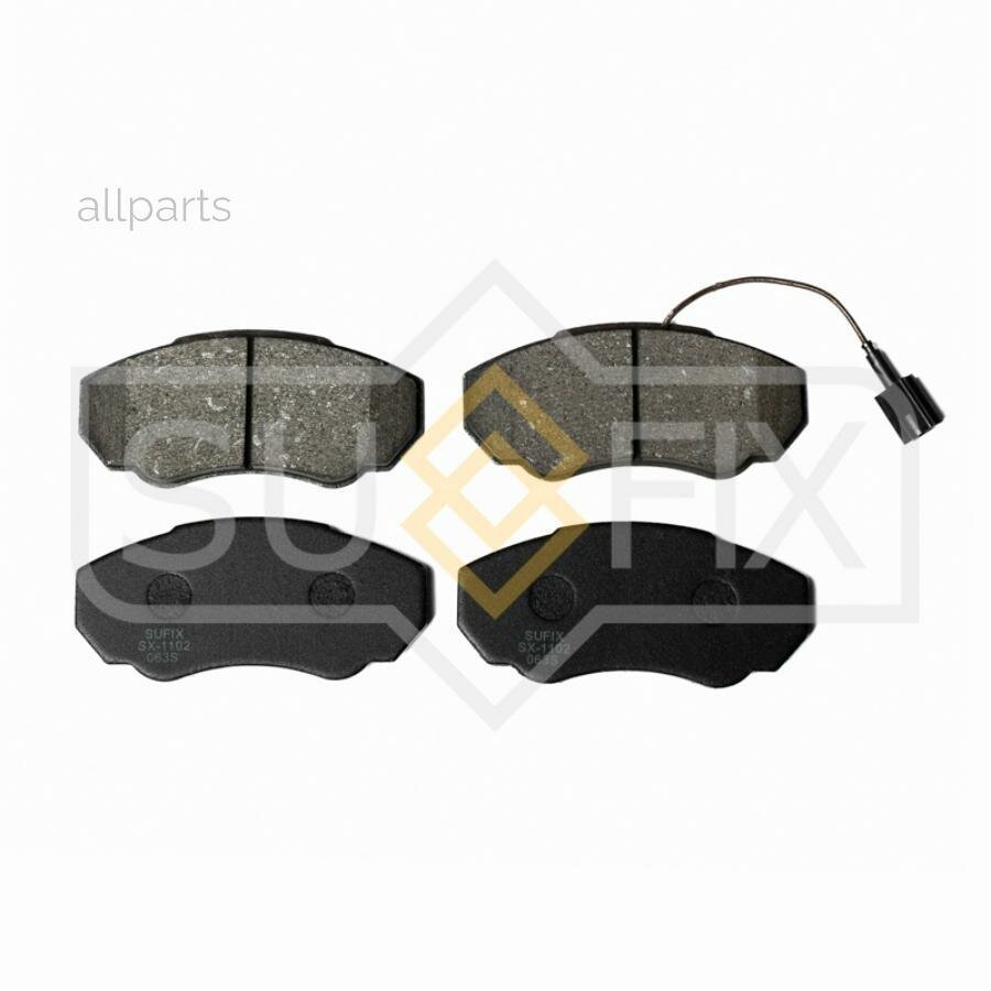 SUFIX SX1102 Колодки тормозные дисковые | перед прав/лев |