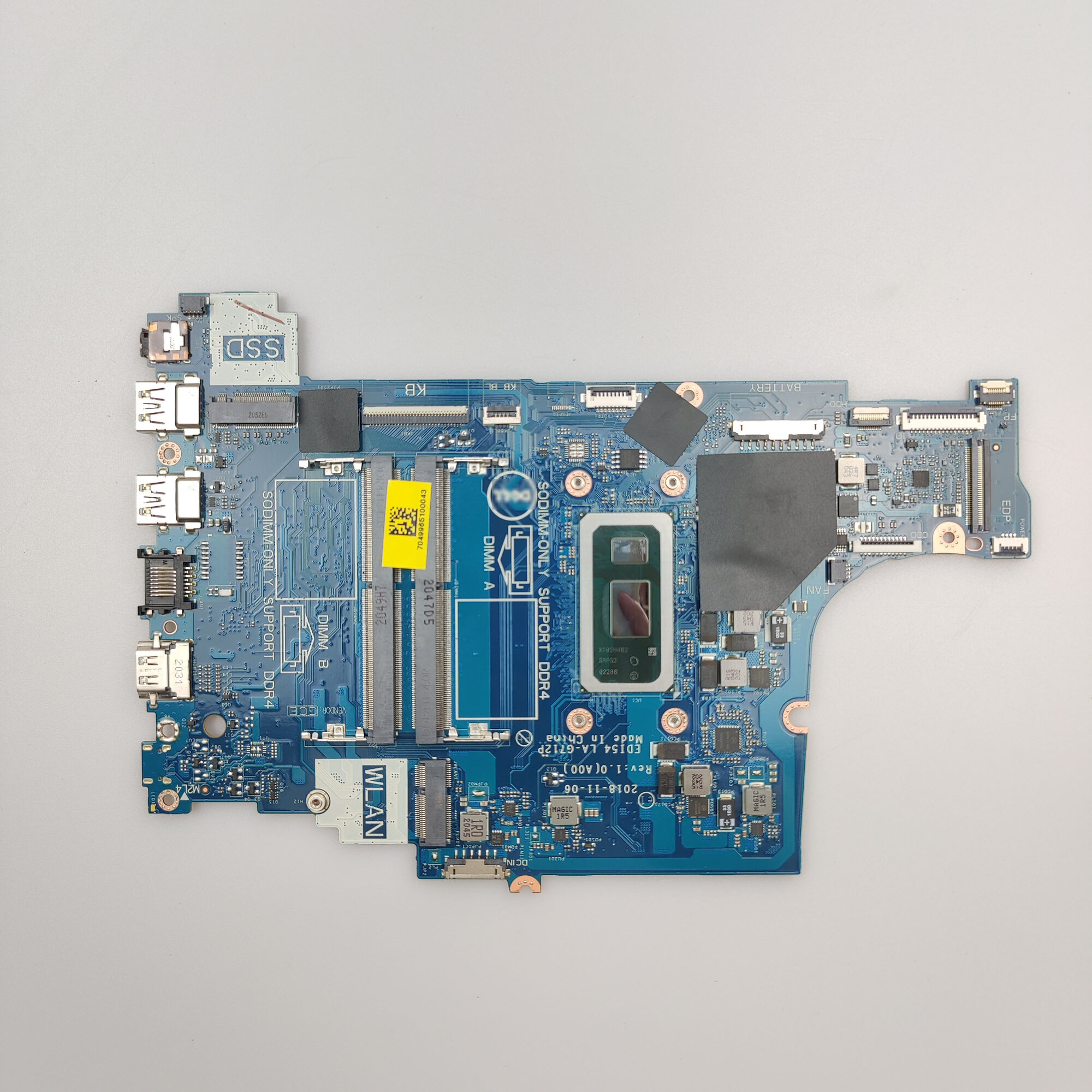 Для Материнская плата ноутбука Dell Inspiron 15 3580 3583 3780 Intel 4205U 1.80Ghz интегрированный LA-G712P