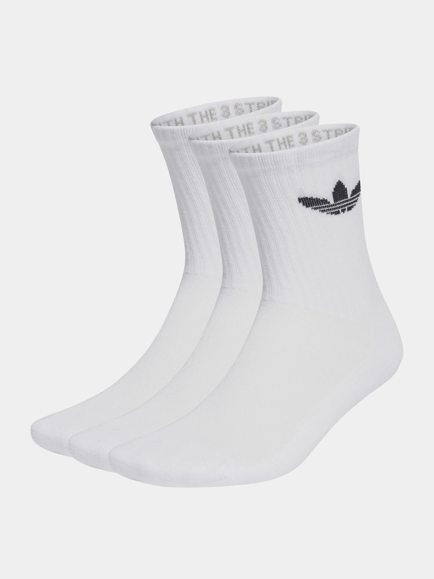 Носки adidas Originals Tre Crw Cush3PP, комплект, 3 пары, размер 46-48, white