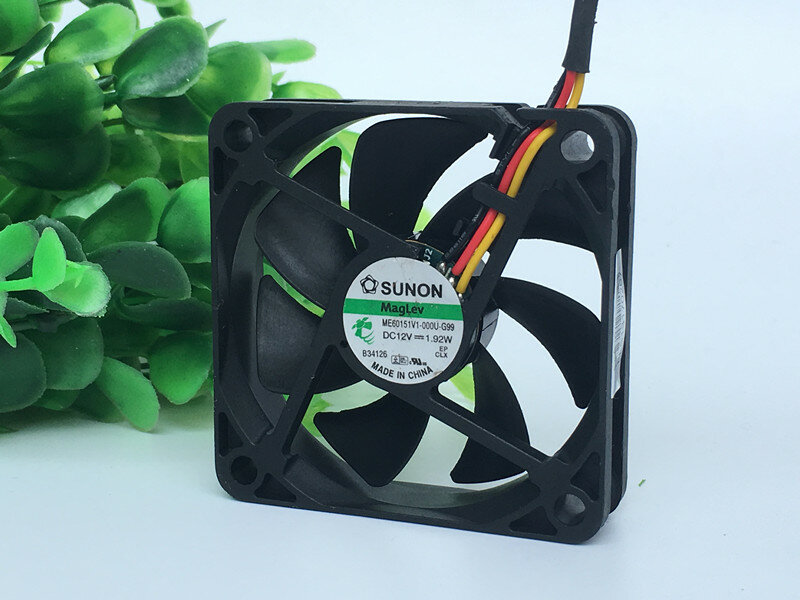 Оригинал SUNON 6015 6CM 12V 1.92W ME60151V1-000U-G99 3-wire Вентилятор охлаждения