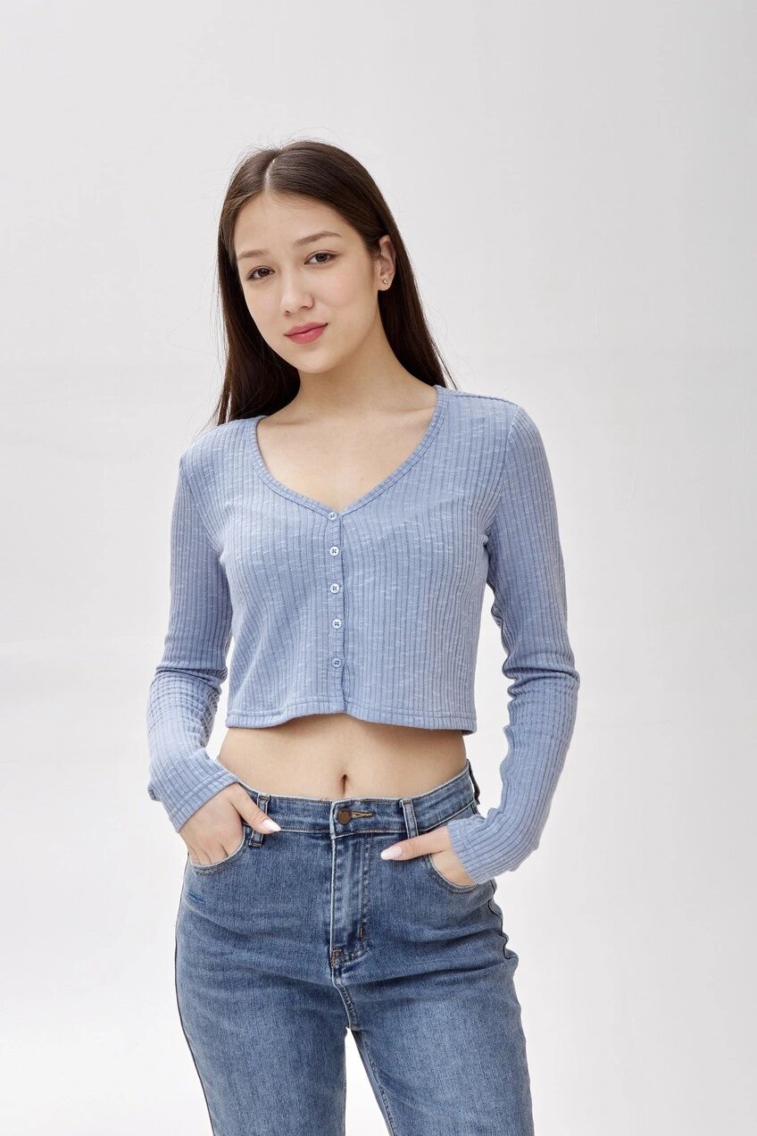 Лонгслив Selfie, размер M, , синий — фото 1