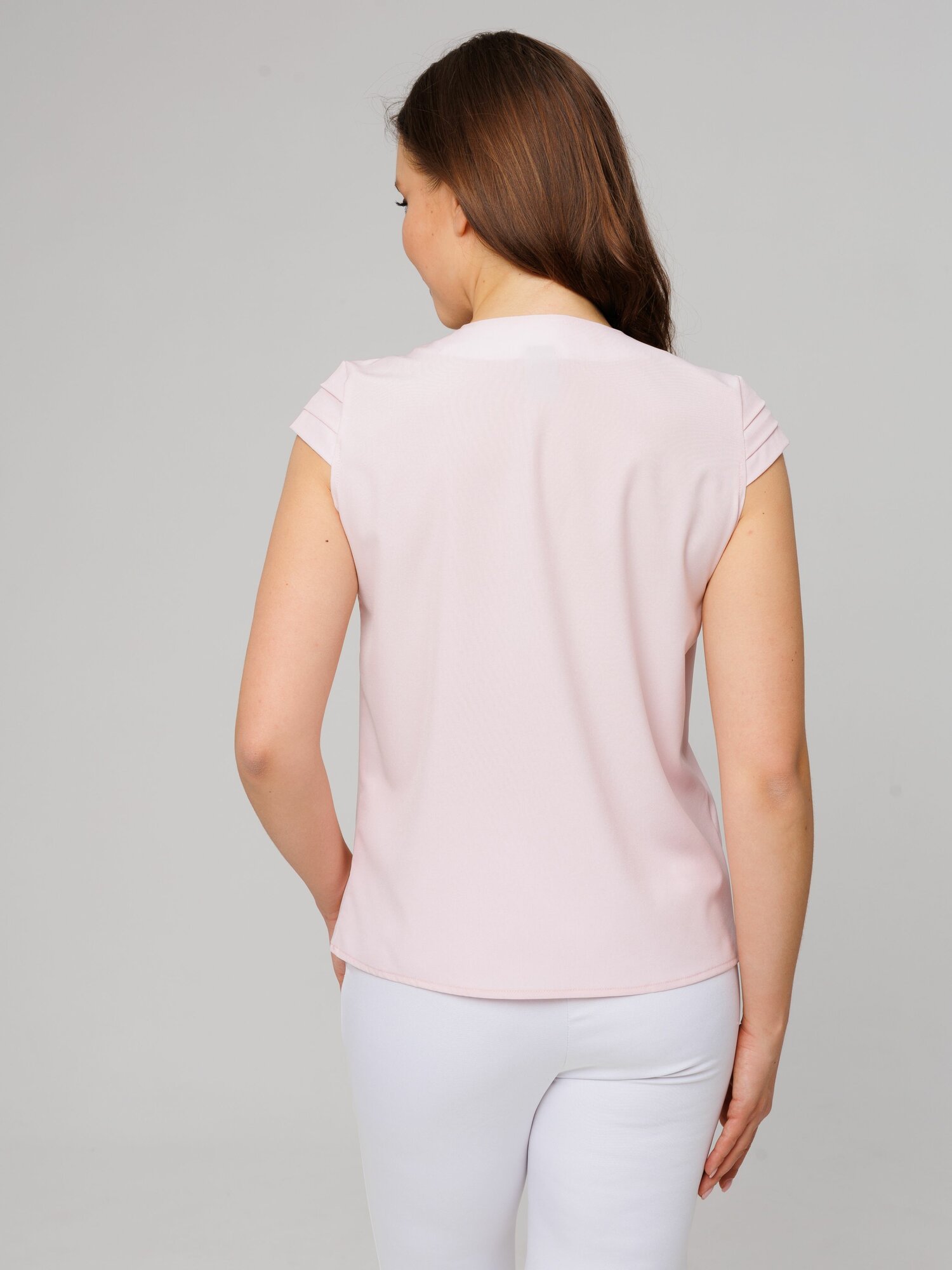 Блуза TOPLES Весна-лето 2025, размер 44, пудровый — фото 1