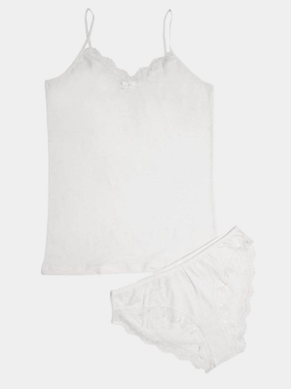 Комплект нижнего белья, размер S-M, белый — фото 1