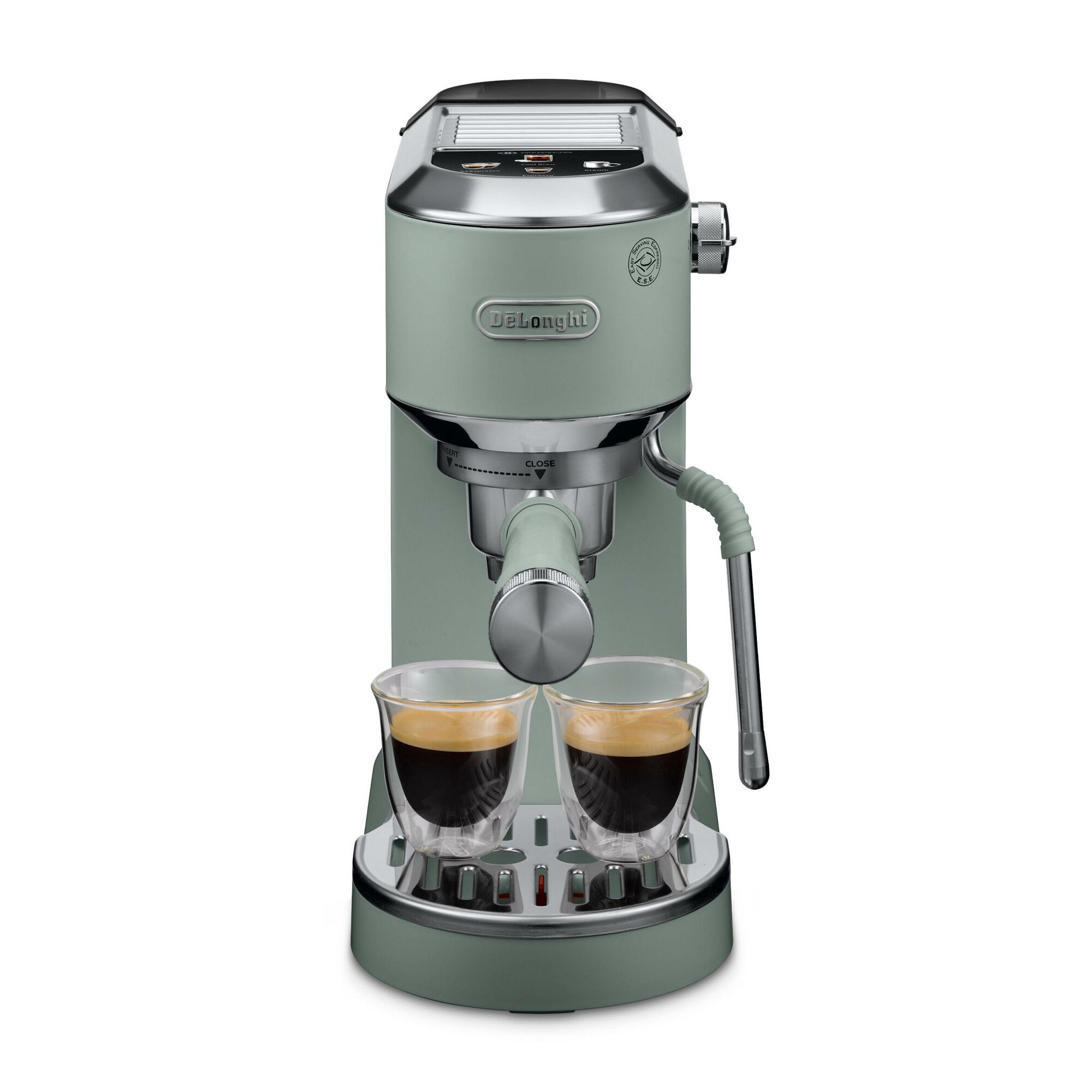 Рожковая кофеварка Delonghi EC890. GR Dedica Duo Зеленый 1450 Вт