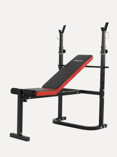 Изображение товара Скамья силовая со стойками UNIX Fit 120 регулируемая, cкладная, нагрузка на скамью до 240 кг UNIXFIT, для дома