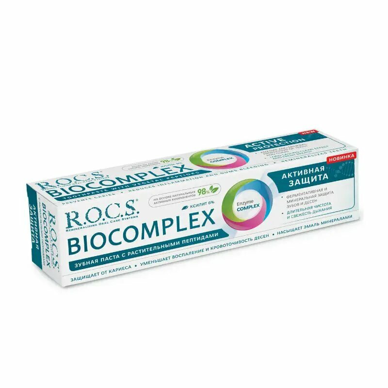ROCS BioComplex Зубная паста Активная защита 94 г 1 шт