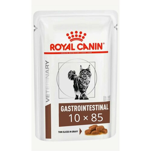 Корм консервированный Royal Canin Gastro Intestinal, ветеринарная диета для кошек при нарушении пищеварения, 85 г, 10 шт