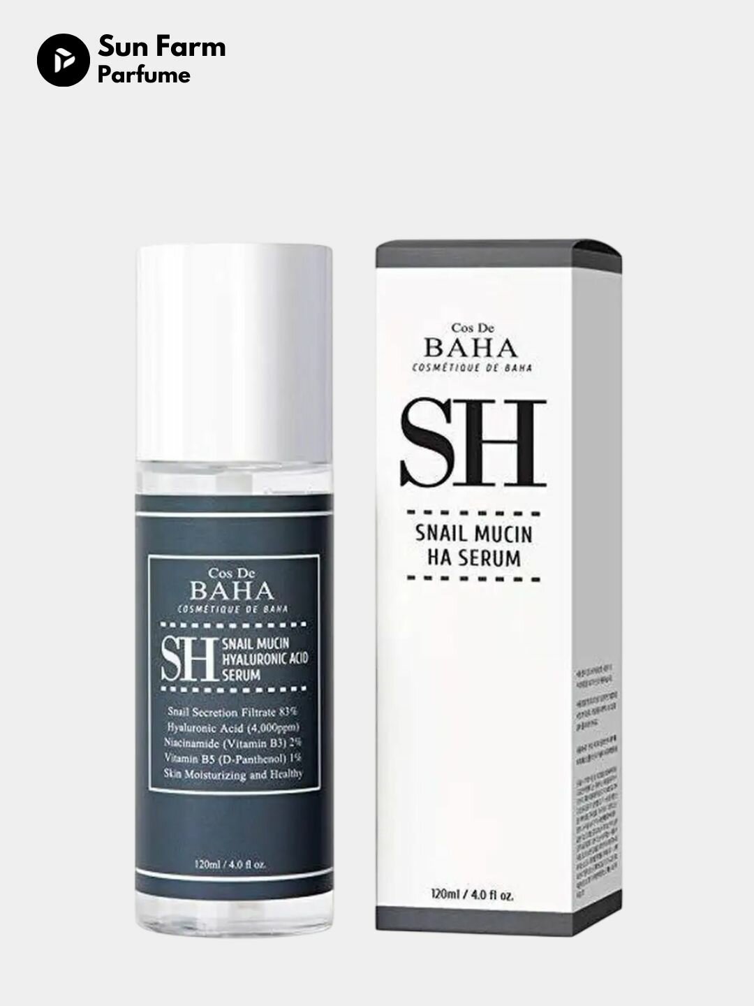 Сыворотка для лица Cos De BAHA Регенерирующая сыворотка с муцином улитки SH Snail Mucin, 30 мл