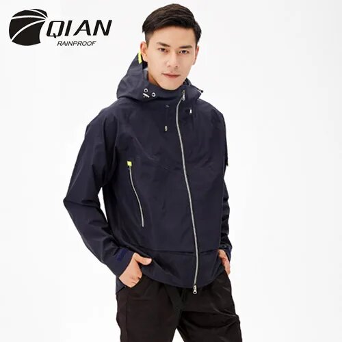 Дождевик QIAN AV6103 темно-синий взрослый, XXXL, Темно-синий, Унисекс